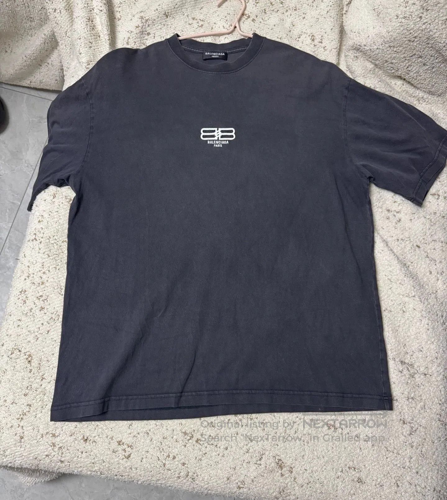 Balenciaga Black Short Sleeve Logo Print T-Shirt. Size US M / EU 48-50 / 2 - 1 Thumbnail