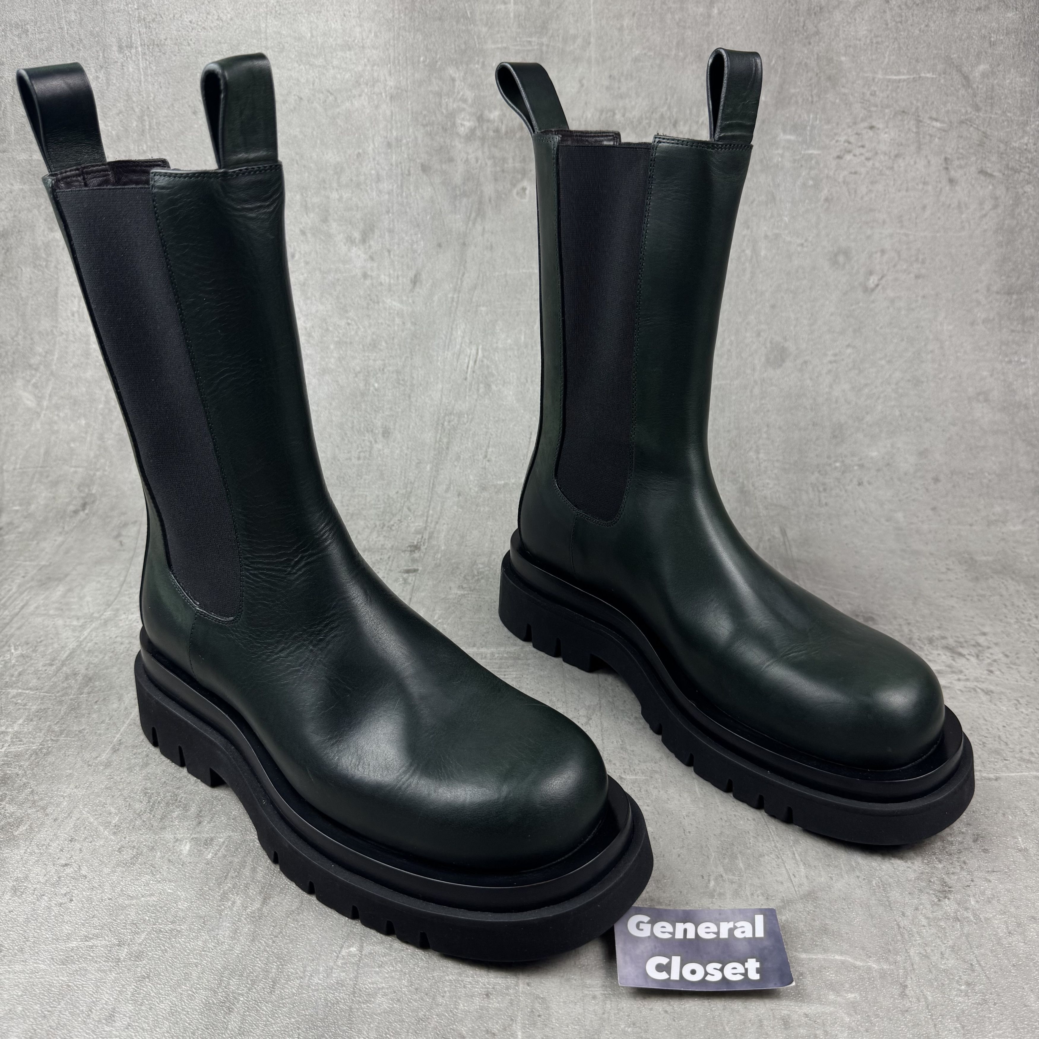 Bottega Veneta BOTTEGA VENETA Lug Chelsea Boots in Bottle Green Size US 8 / EU 41 - 2 Thumbnail
