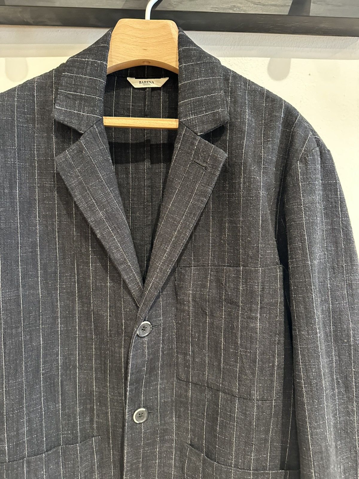 Barena Venezia Barena Striped Cotton/Wool Blazer Size 50R - 2 Thumbnail