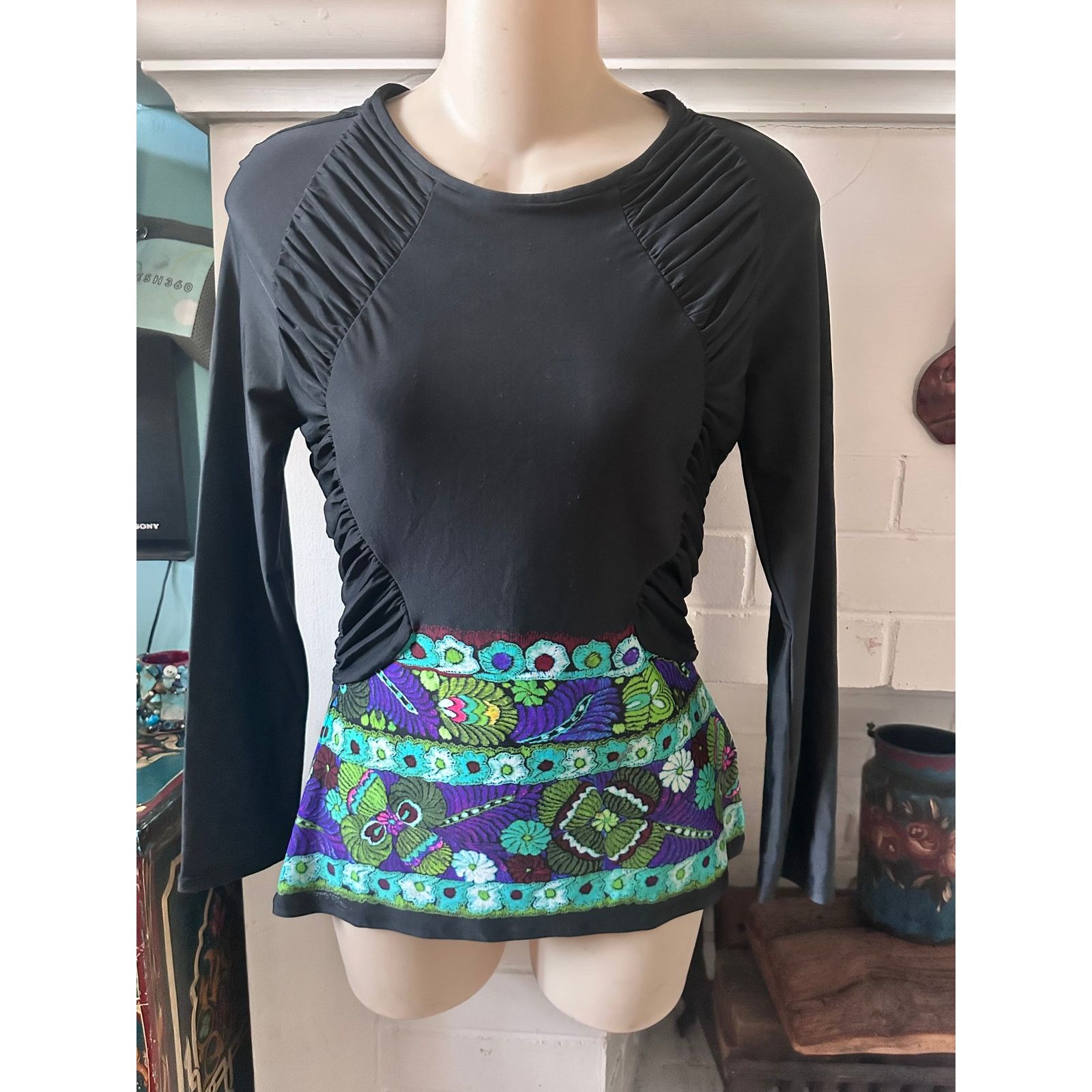 Roberto Cavalli Y2K ROBERTO CAVALLI RUCHED BODYCON TOP MADE IN ITALY IT 42 Size S / US 4 / IT 40 - 1 Thumbnail