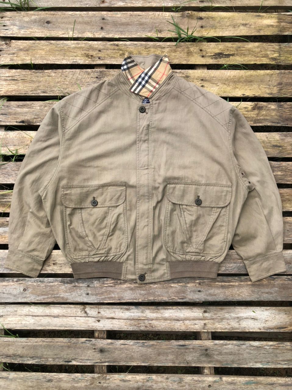 Burberry × Vintage Vintage Burberrys Nova Check Jacket Size US L / EU 52-54 / 3 - 2 Thumbnail