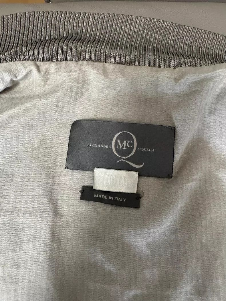 Alexander McQueen Alexander Mcqueen Silver cracked cowhide motorcycle jacket Size US M / EU 48-50 / 2 - 5 Thumbnail