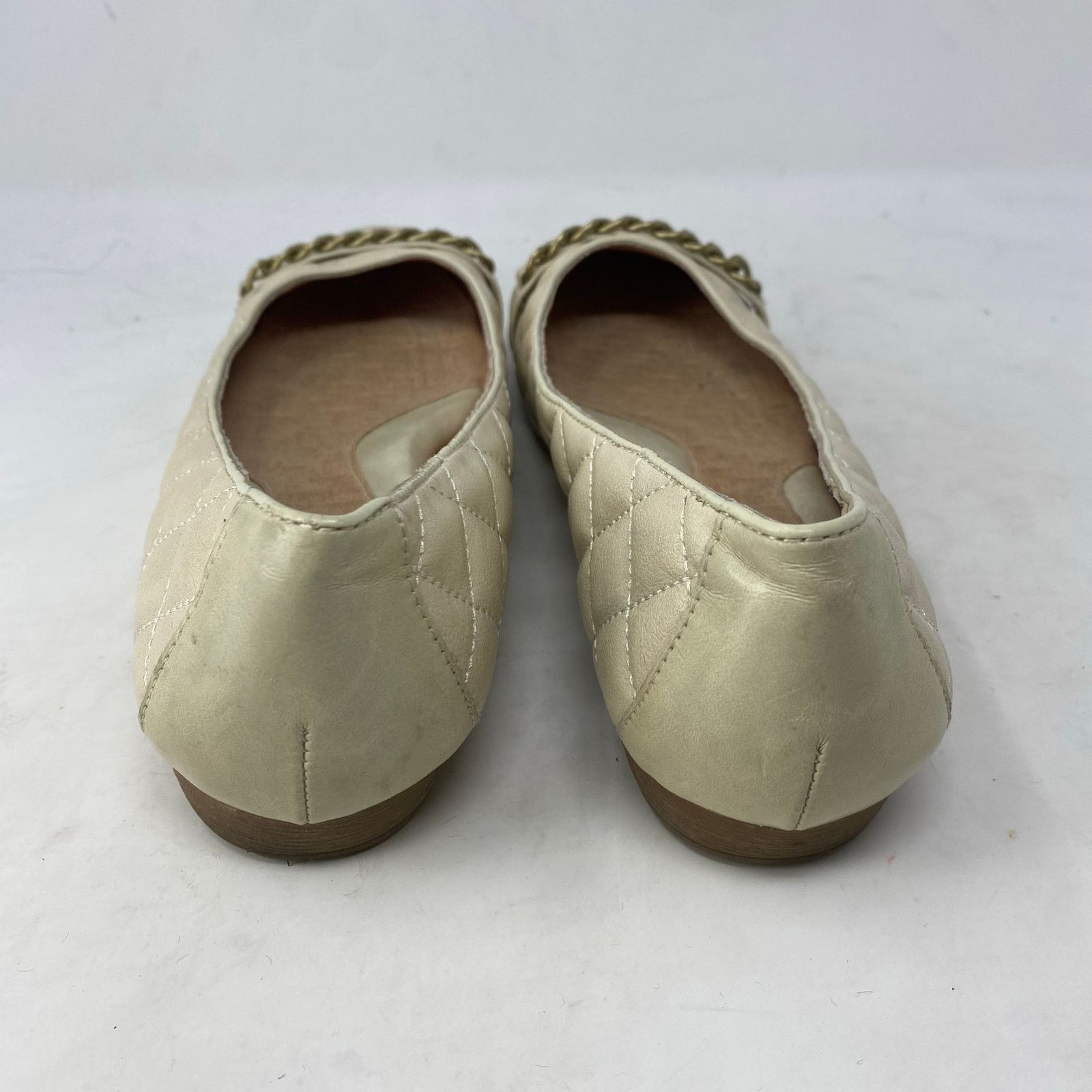Boc Boc White Quilted Flats Chain Detail Shoes Womens Size 9 Size US 9 / IT 39 - 5 Thumbnail