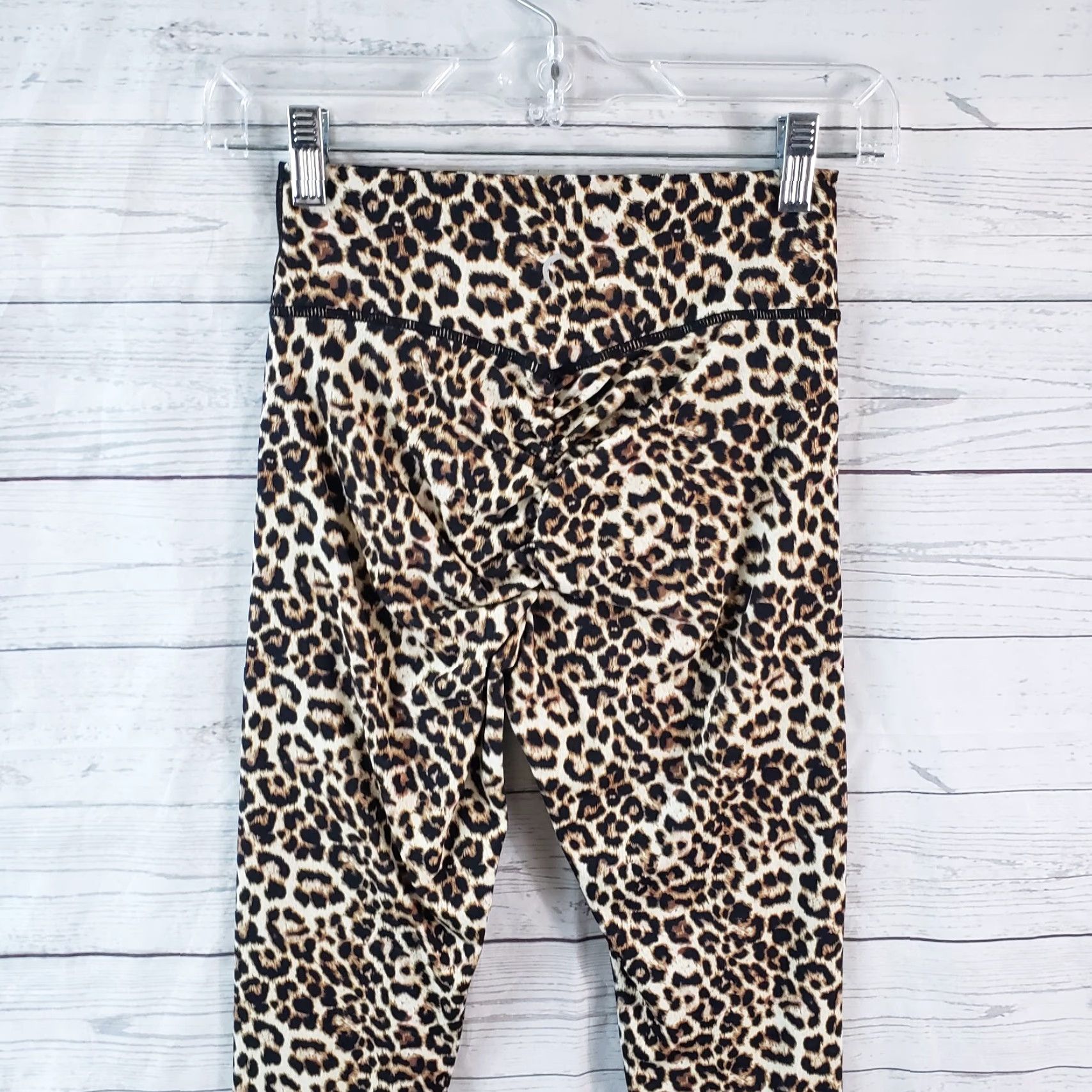 Vintage Zyia Womens Leggings Sz 4 Brown Animal Print Shirt? Size 27" / US 4 / IT 40 - 4 Thumbnail