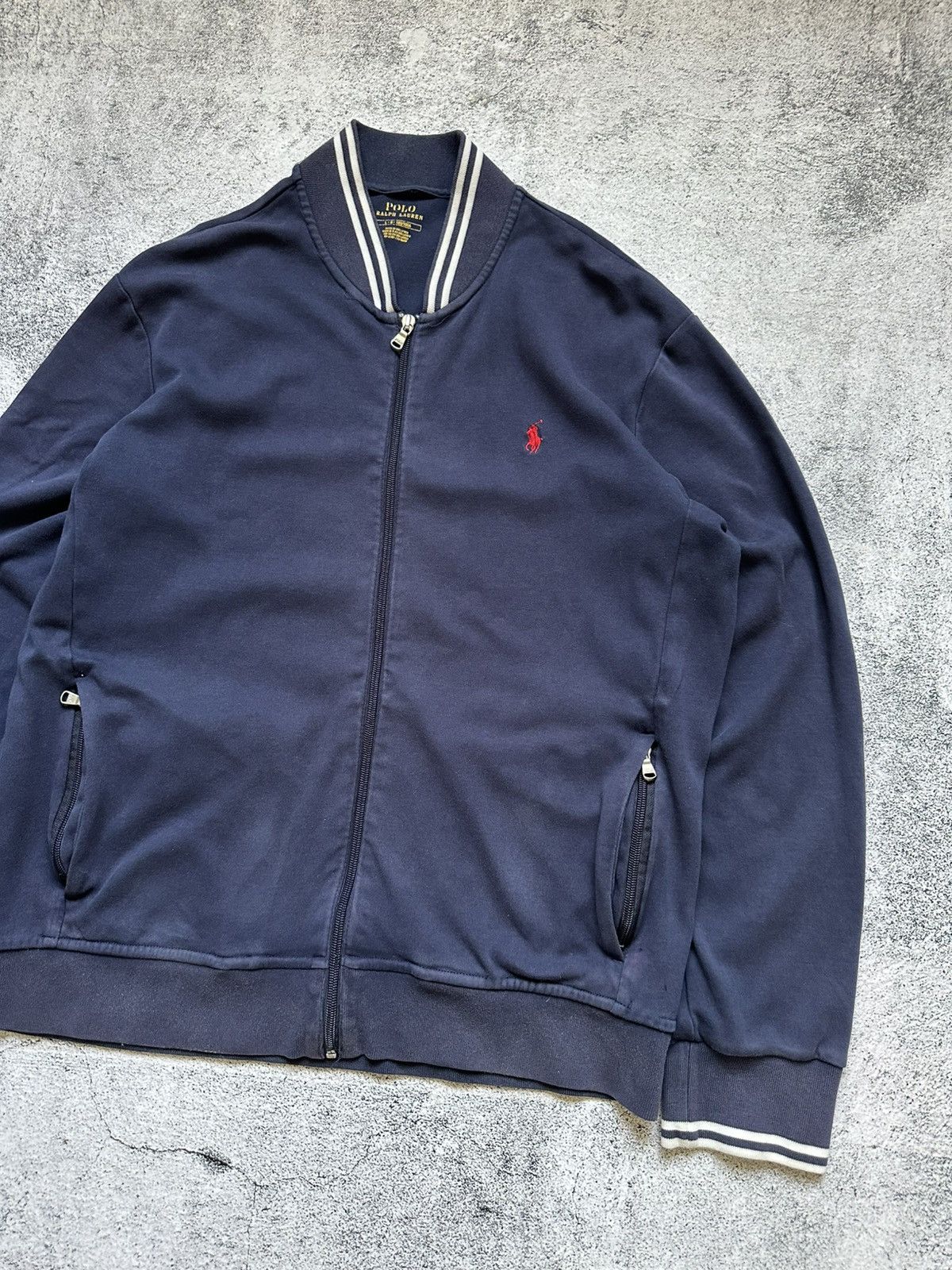 Polo Ralph Lauren Vintage Zip Polo Ralph Lauren Sweatshirt Red Logo Size US L / EU 52-54 / 3 - 5 Thumbnail