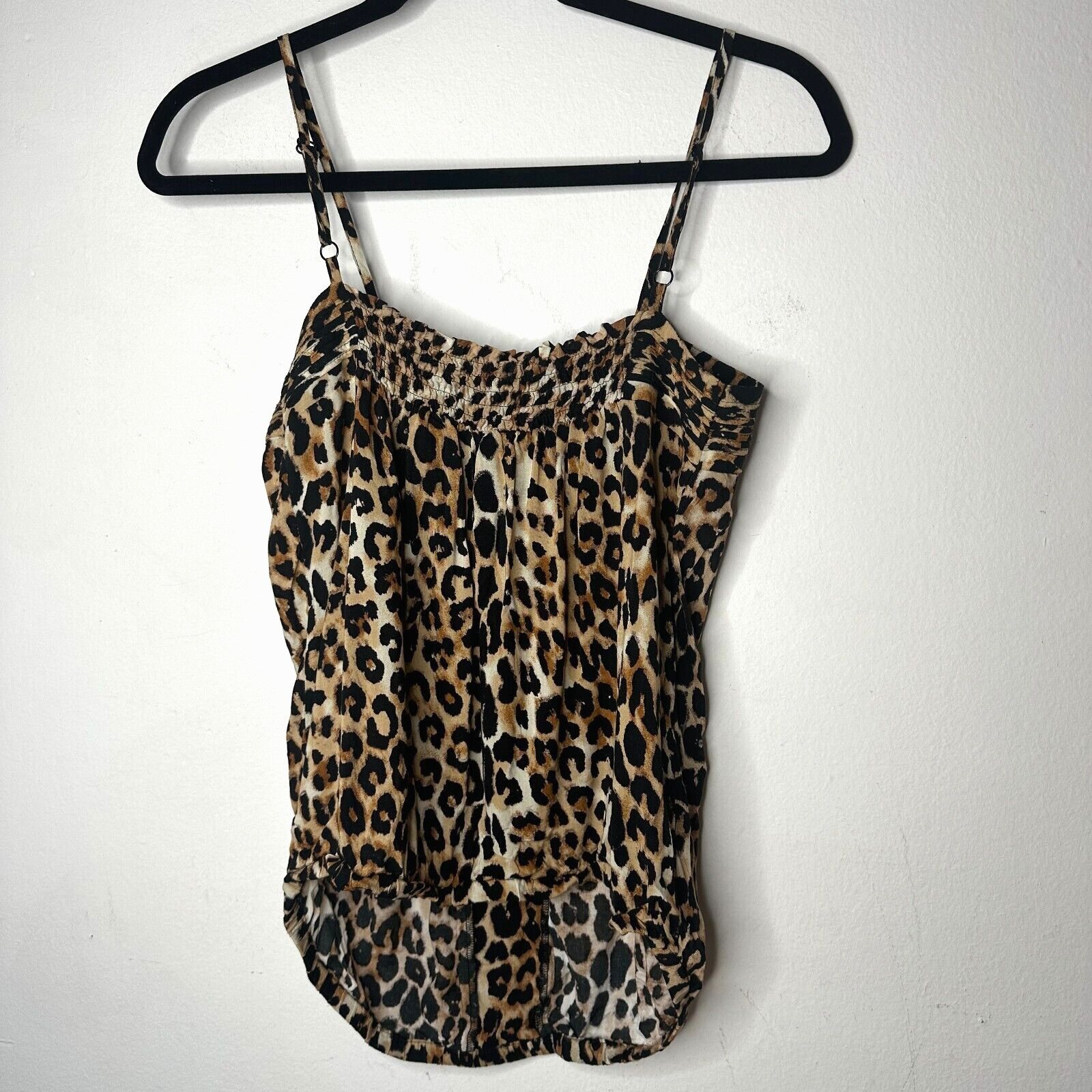 Express Express Cheetah Cami Top Ruched Elastic Waist Hem Small Size S / US 4 / IT 40 - 11 Thumbnail