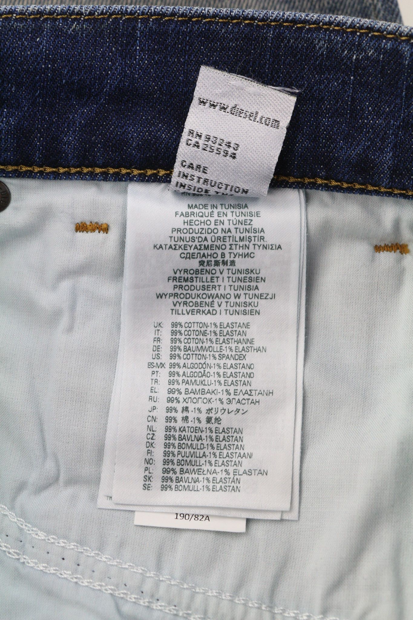 Diesel D-FINING Z9A05 W31/L34 Stretch Blue Denim 40423 Size US 31 - 9 Thumbnail