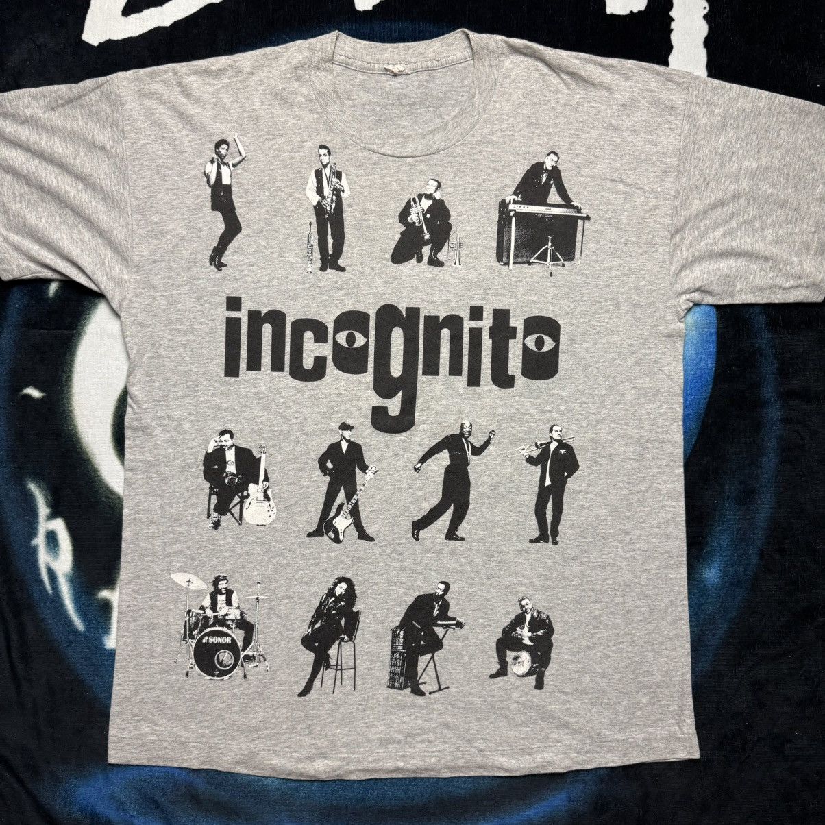 Band Tees × Vintage 90's Helter Skelter Incognito Jazz Tees Size US L / EU 52-54 / 3 - 1 Thumbnail