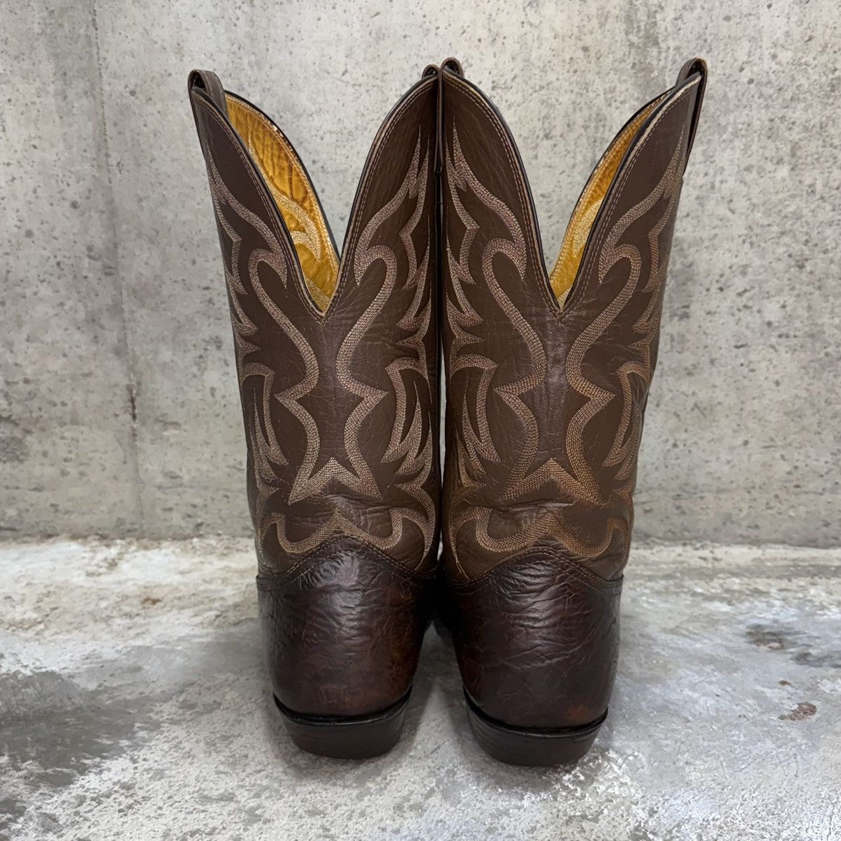 Nocona Boots Vintage Nocona USA Made Brown Leather Western Cowboy Boots Size US 11.5 / EU 44-45 - 5 Thumbnail
