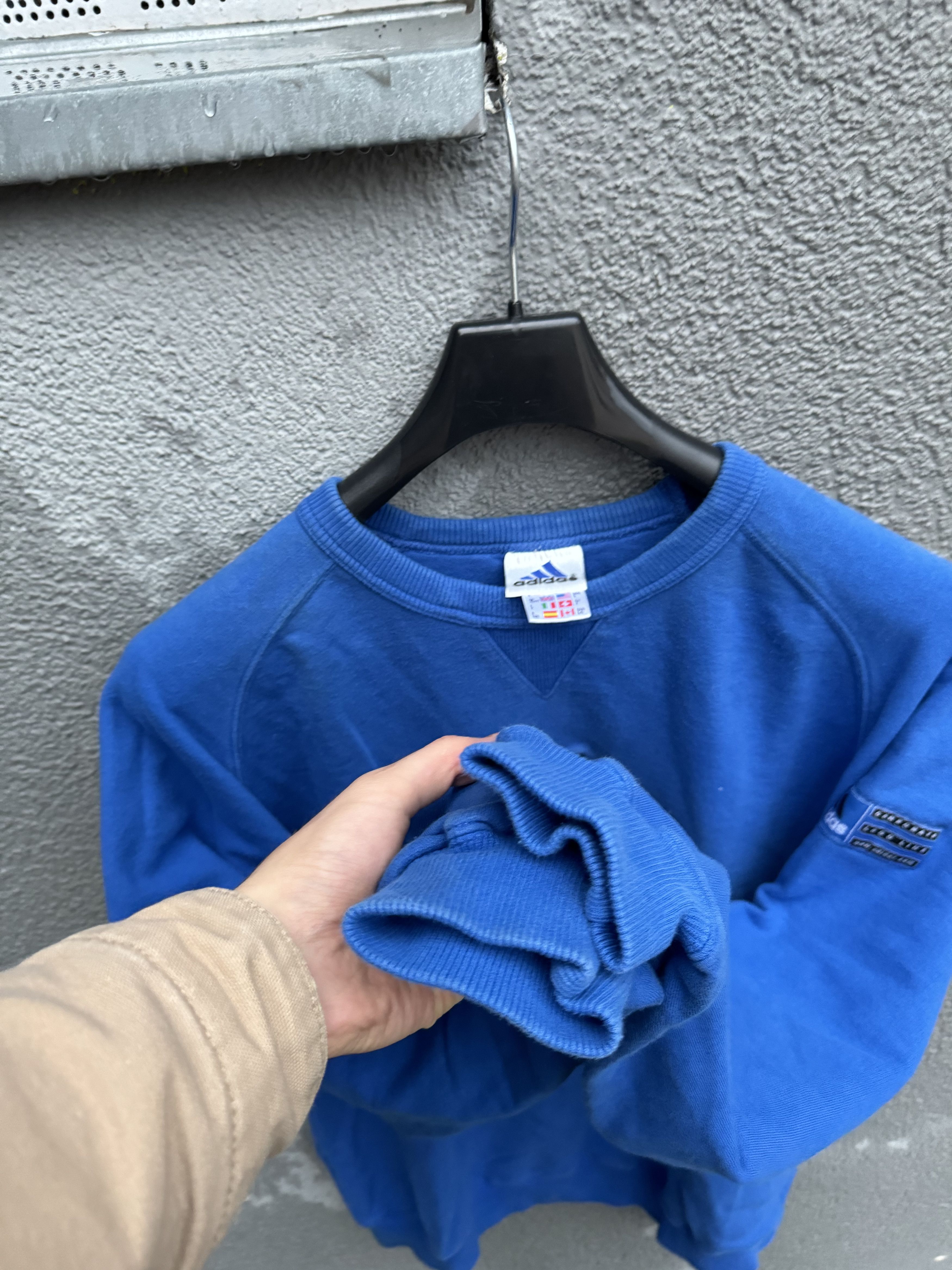 Adidas × Vintage Vintage Adidas Sweatshirt Big Logo Size US L / EU 52-54 / 3 - 8 Thumbnail