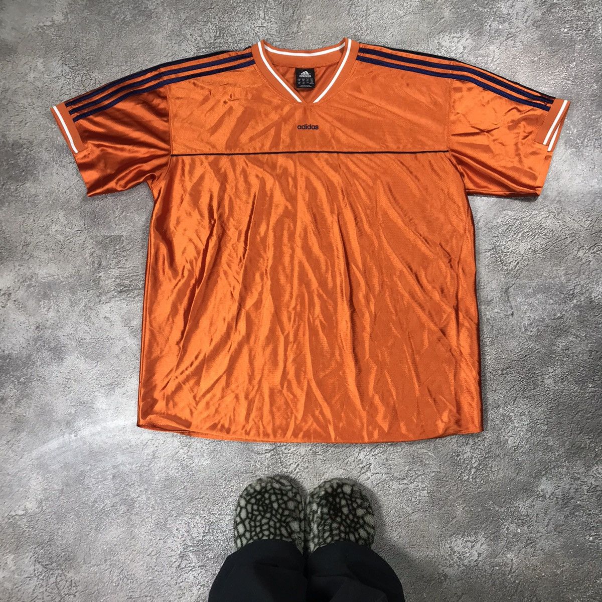 Vintage Vintage Y2K Adidas Striped Tee Streetwear Oversized Logo XXL Size US XXL / EU 58 / 5 - 1 Thumbnail