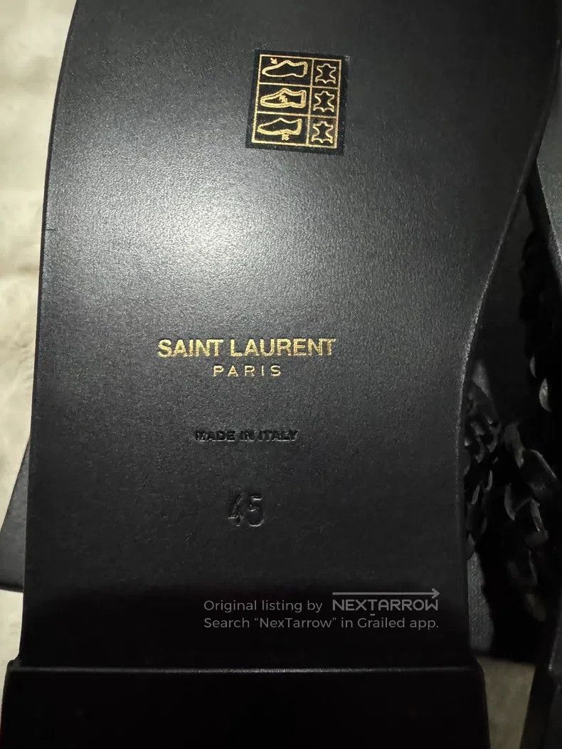Saint Laurent Paris Saint Laurent Paris Woven Men's Slippers Sandals Size US 12 / EU 45 - 6 Thumbnail