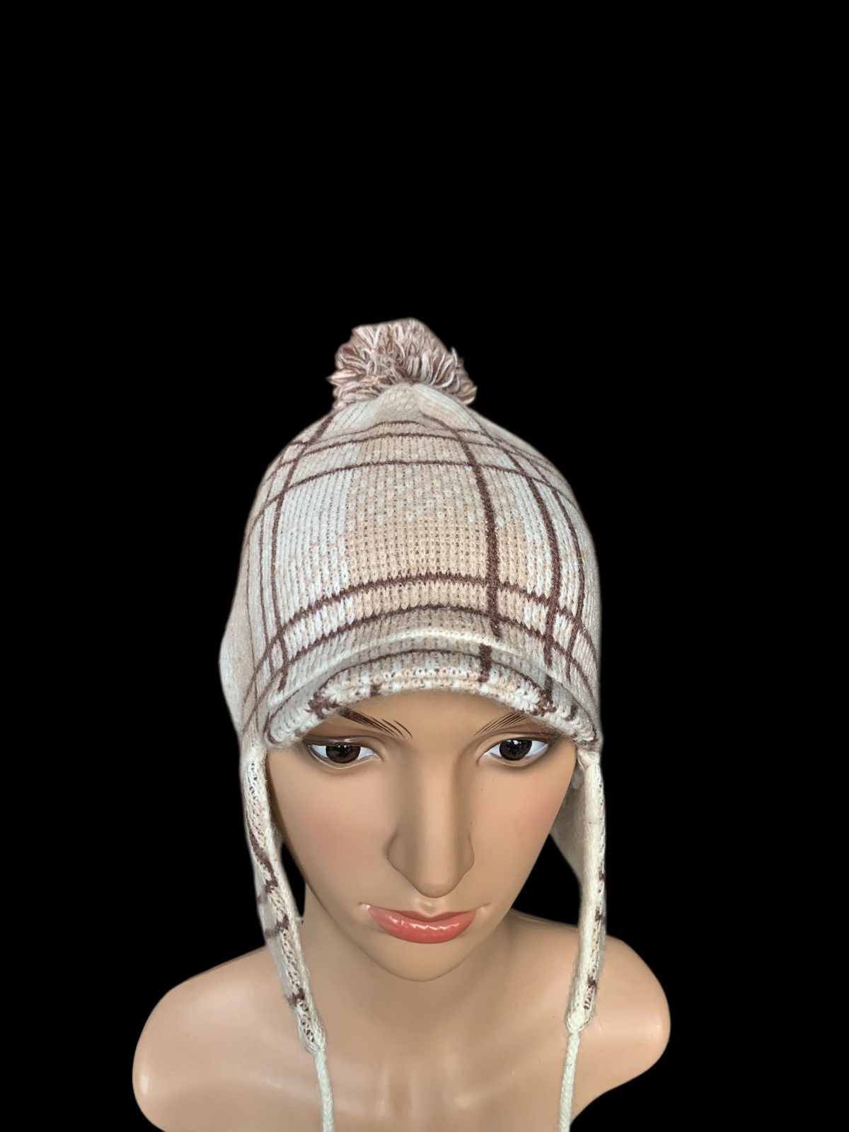 Japanese Brand × Kapital × Vintage Crochet Knitt Half Cap Ear Flap Japanese Brand Size ONE SIZE - 4 Thumbnail