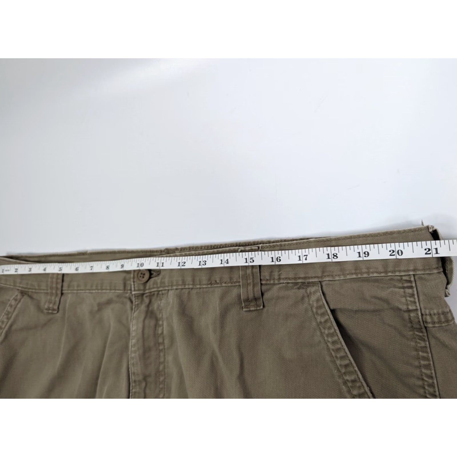 Wrangler Wrangler Shorts Cargo Pocket Khaki Beige 42 Men's Regular Cargo Outdoor Workwear Comfort Jeans Short Pants Size US 42 / EU 58 - 7 Thumbnail