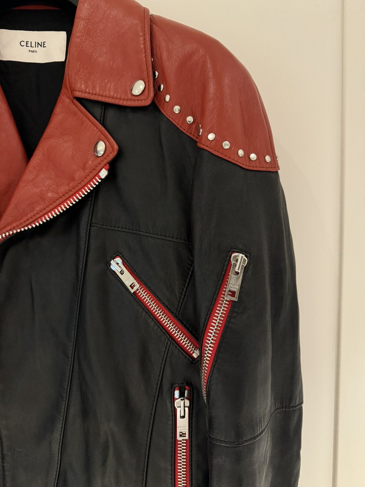 Celine × Hedi Slimane Celine FW23 Leather Jacket Size US S / EU 44-46 / 1 - 3 Thumbnail
