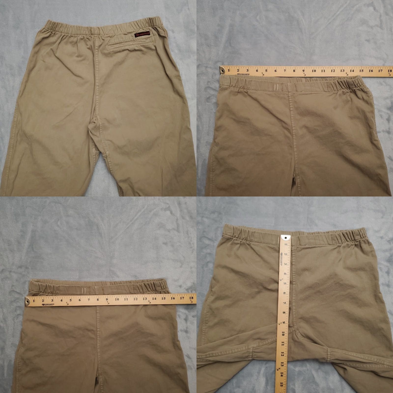 Gramicci VINTAGE Gramicci Pant Women S Khaki Beige Twill Elastic Waist Hiking Climbing READ Size 28" / US 6 / IT 42 - 8 Thumbnail