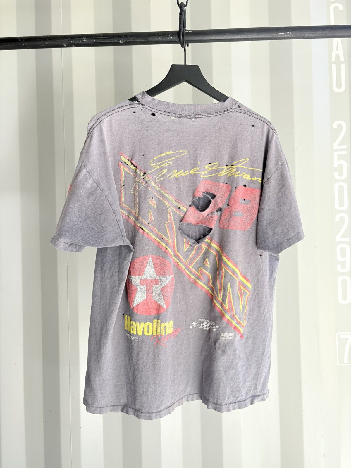 Vintage Thrashed NASCAR Sun Faded Tee Shirt Distressed ERD Grunge Size US XL / EU 56 / 4 - 2 Thumbnail