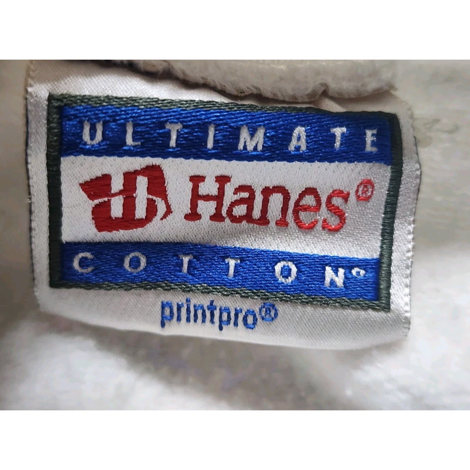 Hanes VINTAGE Hanes Sweatshirt Mens XXL White Christmas Pullover Crew Neck Long Sleeve Cotton Blend 2X Labradoodle Present Dog Double Sided Baseball? Size US XXL / EU 58 / 5 - 4 Thumbnail