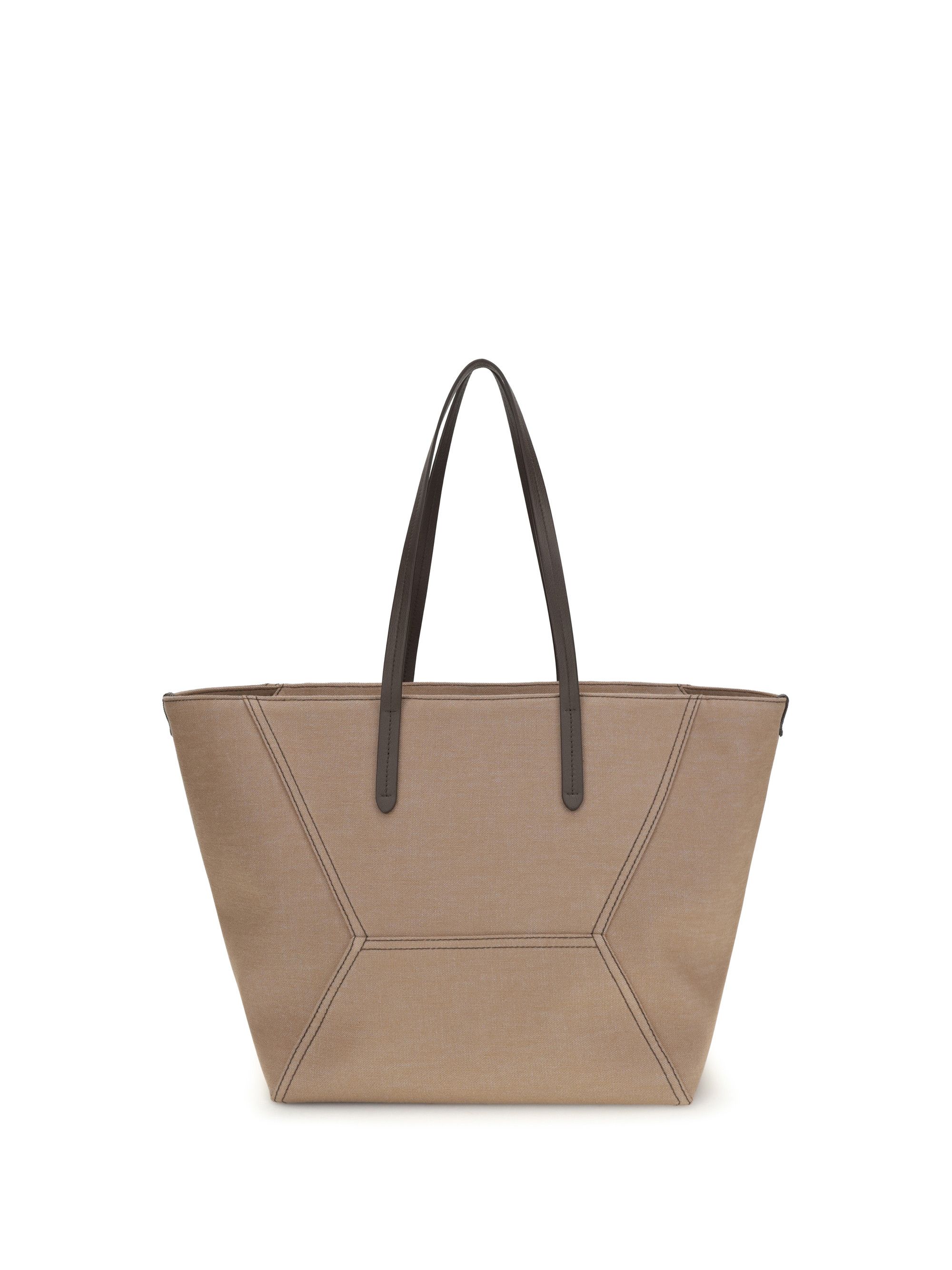 Brunello Cucinelli Canvas BC Tote Bag Size ONE SIZE - 1 Thumbnail