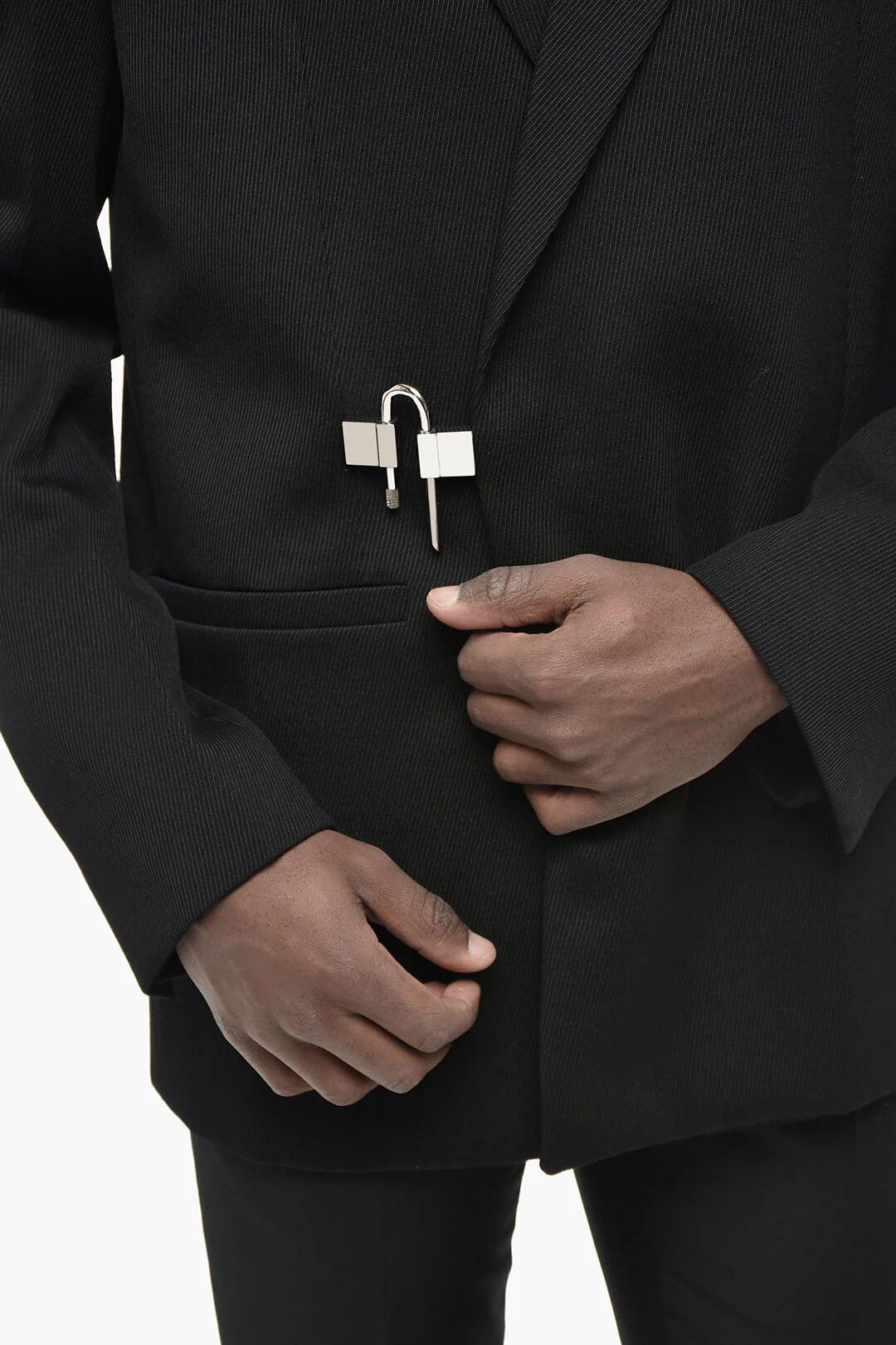 Givenchy og1mm0326 Wool-Twill Double-Breasted Blazer in Black Size US S / EU 44-46 / 1 - 3 Thumbnail