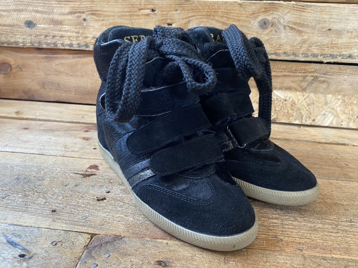 Isabel Marant Serafini platform wedge suede boots, like isabel marant 37 Size US 7 / IT 37 - 11 Thumbnail