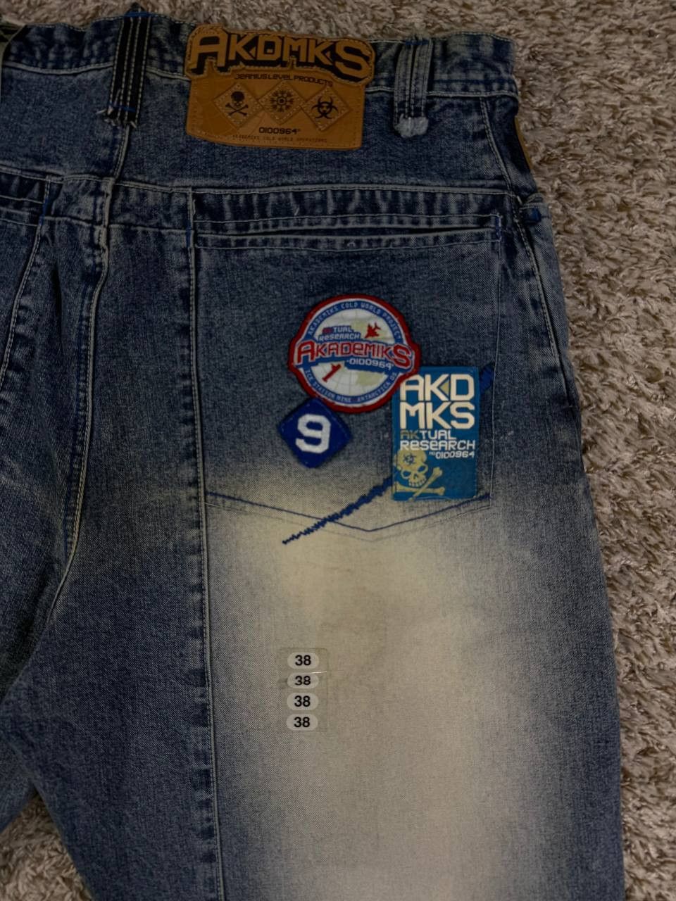 Akademiks Vintage Akademiks Baggy Jeans Denim Y2K Hip Hop Patches Size US 38 / EU 54 - 15 Thumbnail