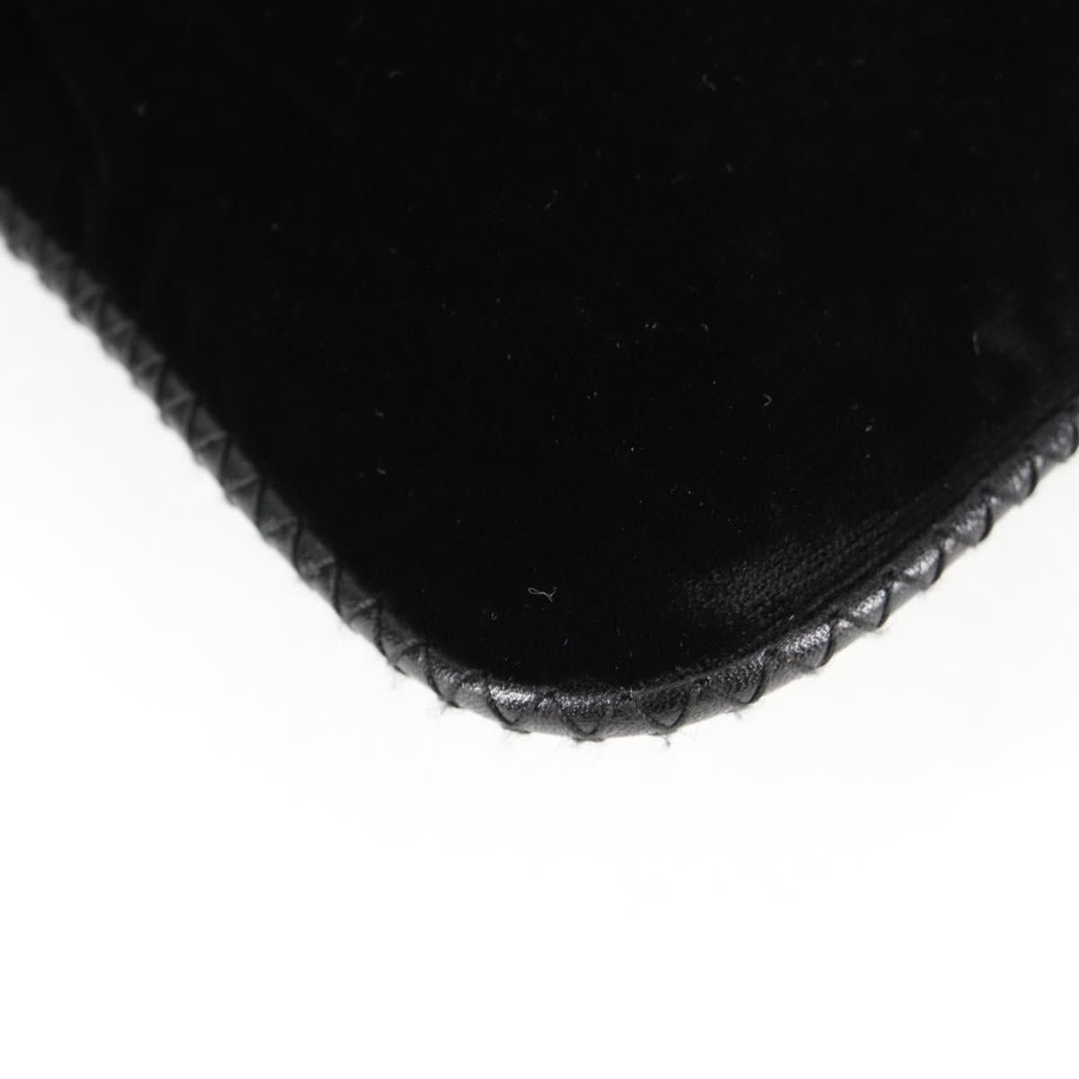 Prada PRADA Hand Bag Velor Black Gold Size ONE SIZE - 9 Thumbnail