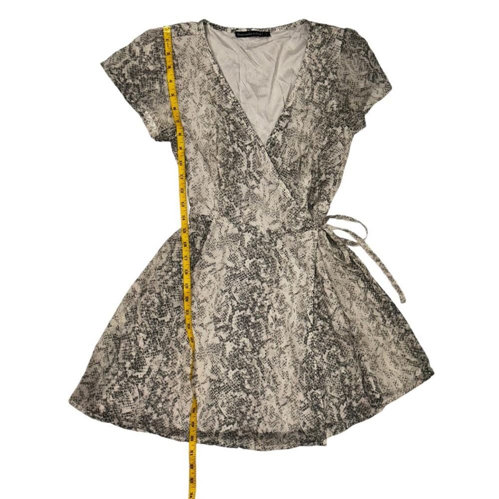Abercrombie & Fitch Abercrombie & Fitch l Snakeskin Wrap Dress XS Size XS / US 0-2 / IT 36-38 - 6 Thumbnail
