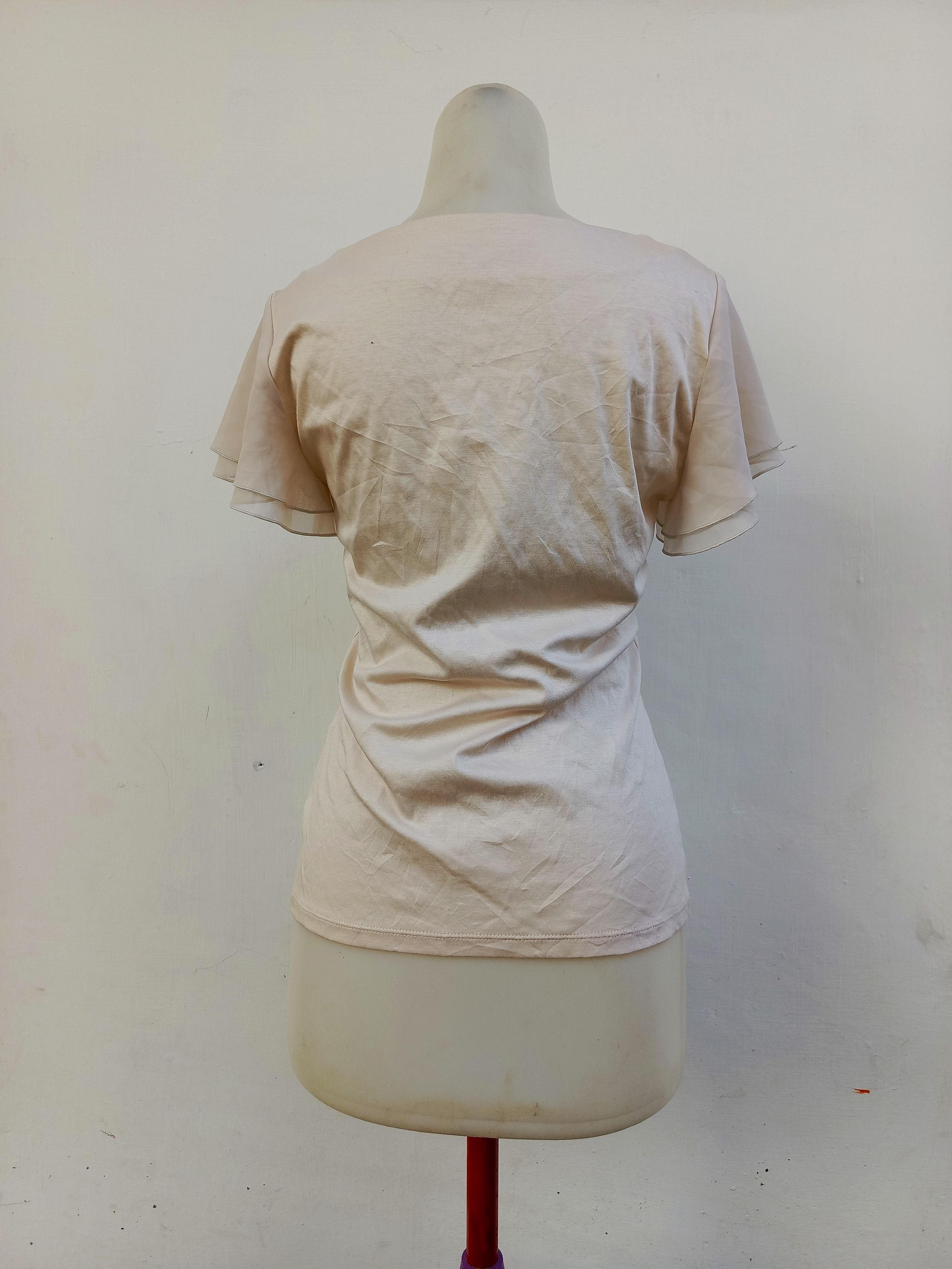 Japanese Brand Materia Milano Draped Top — Minimal Chic — NVMBER17 Size XS / US 0-2 / IT 36-38 - 4 Thumbnail