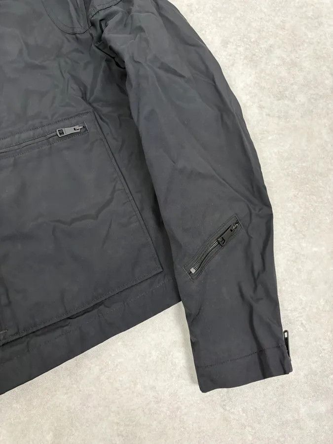 Burberry 2000s Burberry Black Asymmetrical Nylon Biker Jacket Size US M / EU 48-50 / 2 - 8 Thumbnail