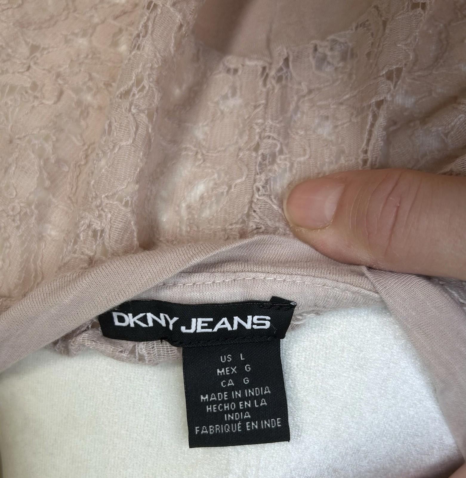 DKNY DKNY Women’s Lace Knit Crochet Lg Soft Lightweight Size L / US 10 / IT 46 - 5 Thumbnail