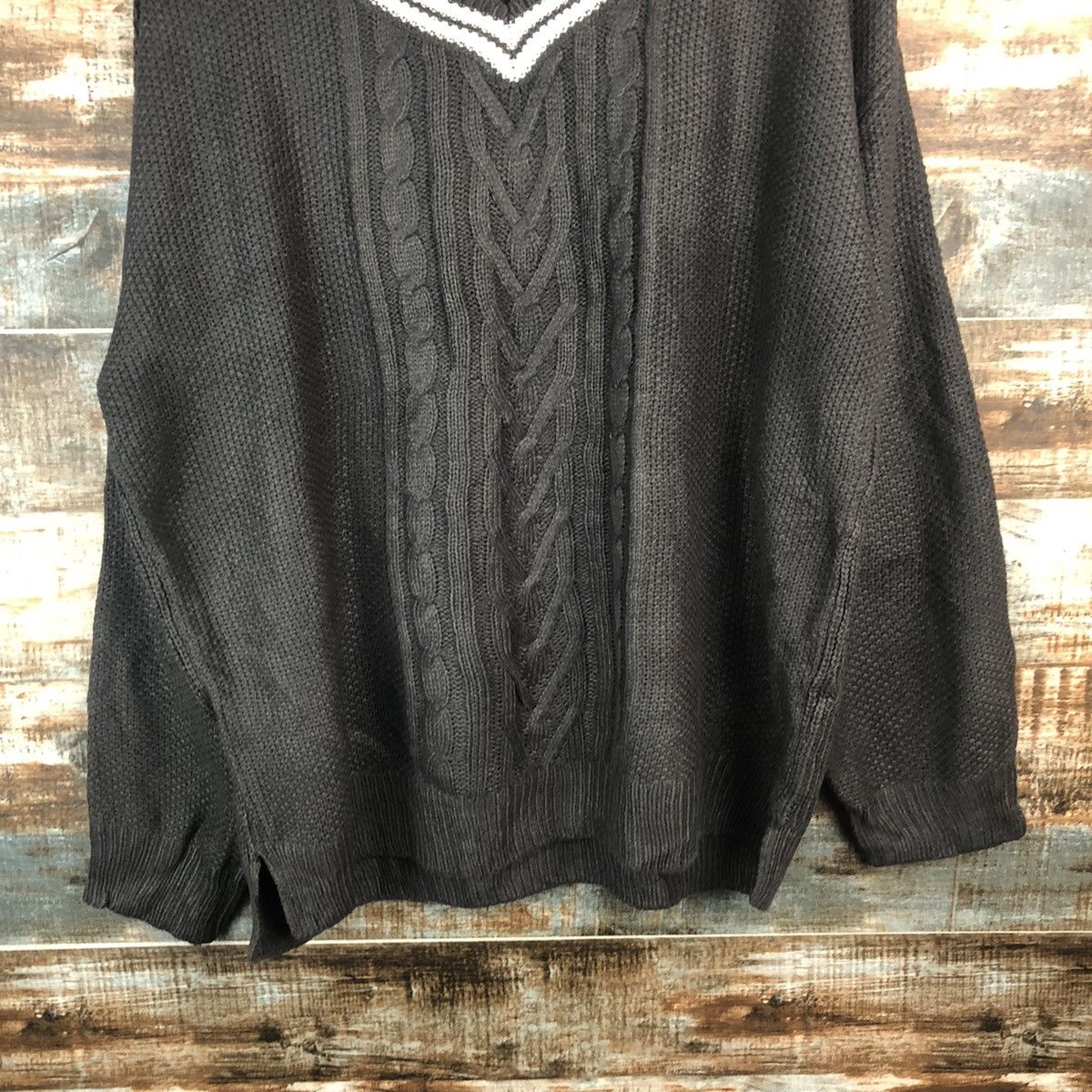 GU × Homespun Knitwear GU japan Grey vintage Knitwear #A1897 Size XL / US 12-14 / IT 48-50 - 6 Thumbnail