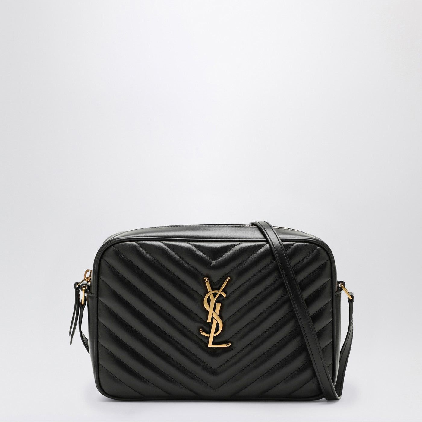 Saint Laurent Paris Saint Laurent Lou Black Quilted Leather Camera Bag Size ONE SIZE - 1 Thumbnail