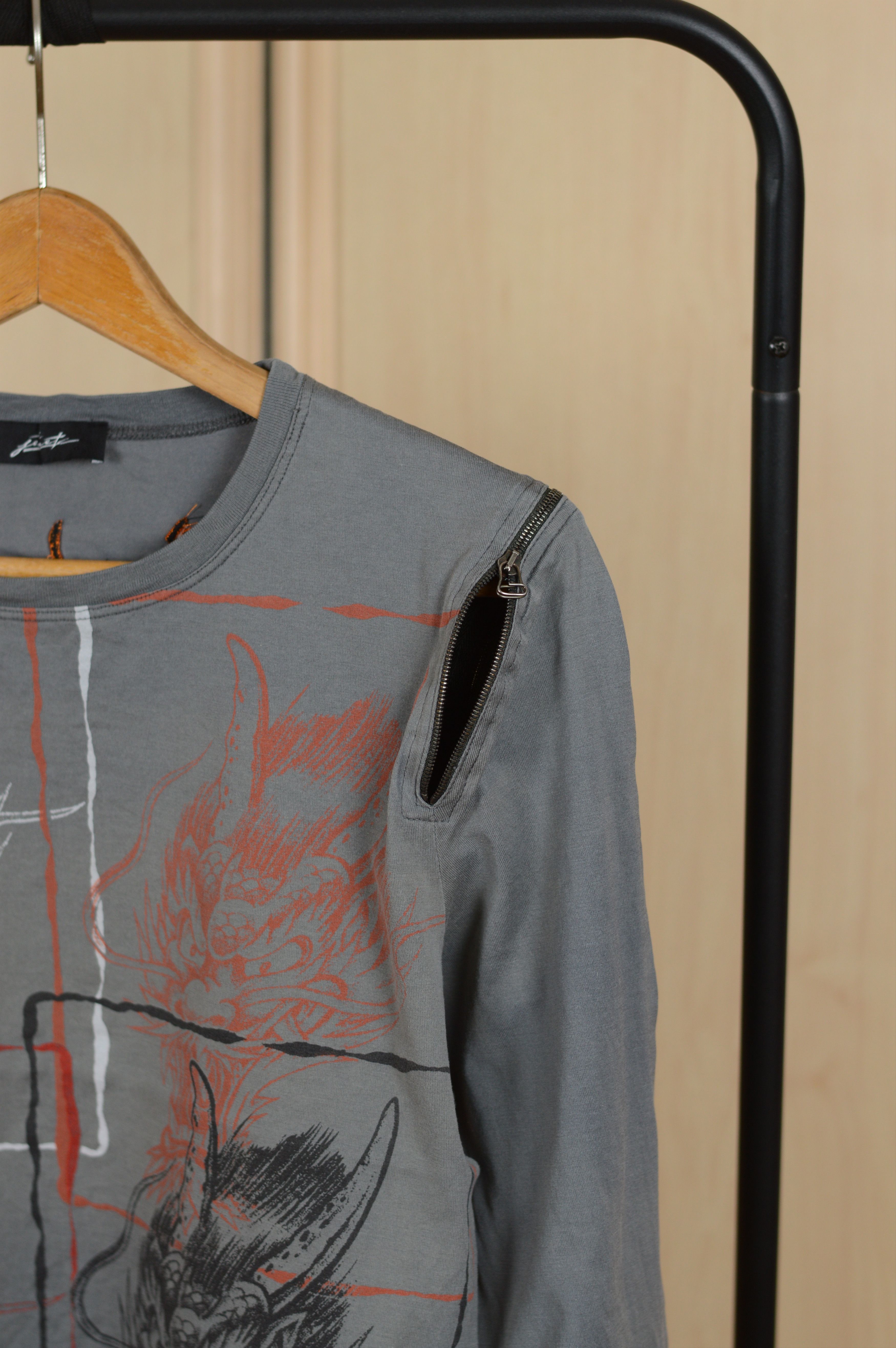 JET SET JET SET Zippers Sweatshirt Japanese Dragons Print Tee Size XL / US 12-14 / IT 48-50 - 3 Thumbnail
