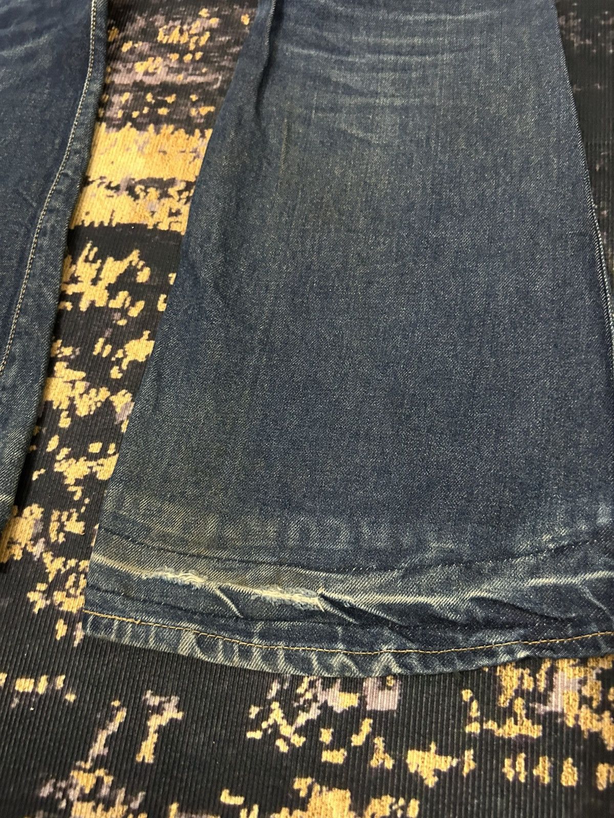 Tornado Mart Vintage Big John Distressed Super Flare Jeans Size US 32 / EU 48 - 10 Thumbnail