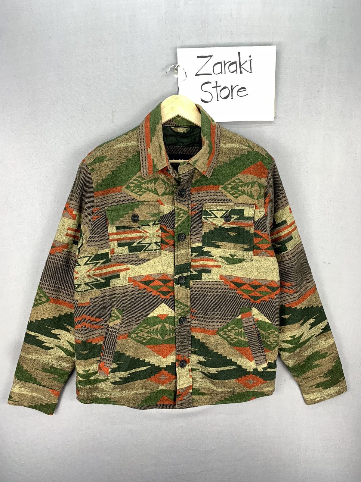 American Eagle Outfitters Navajo Button Up Flannel Jacket Size US L / EU 52-54 / 3 - 1 Thumbnail