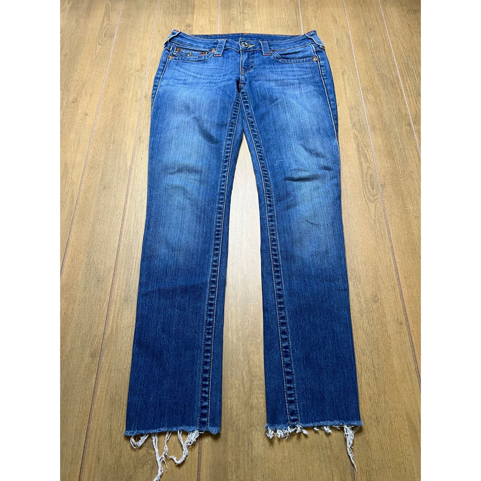 True Religion Y2K True Religion Womens Skinny Low Rise Jeans Sz 27 Size 27" / US 4 / IT 40 - 2 Thumbnail