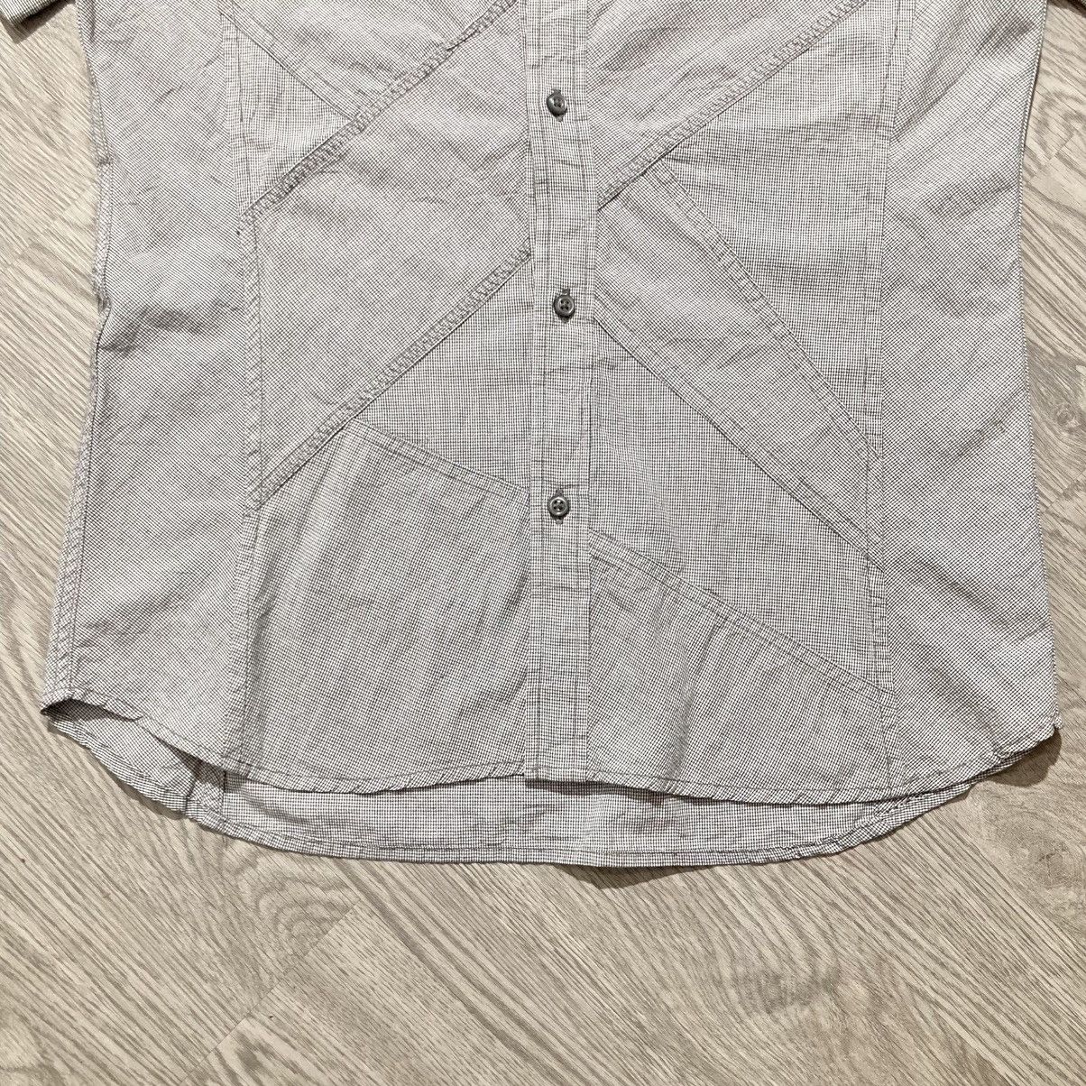 Japanese Brand 2000s Nicole Club For Men Asymetric Pattern Button Up Shirt Size US M / EU 48-50 / 2 - 6 Thumbnail
