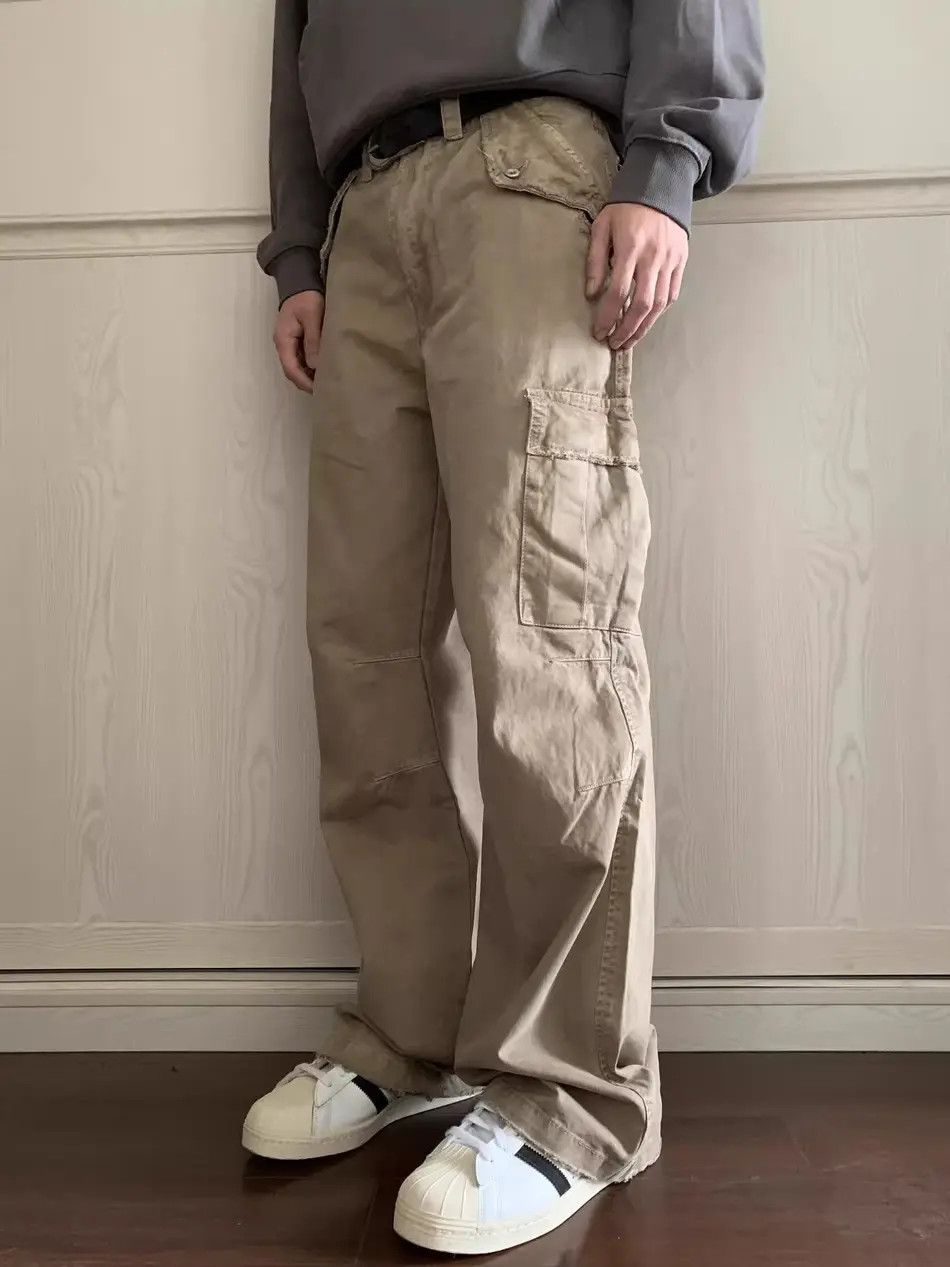 Japanese Brand × Jean Retro loose wax printed pocket jeans Size US 32 / EU 48 - 1 Thumbnail