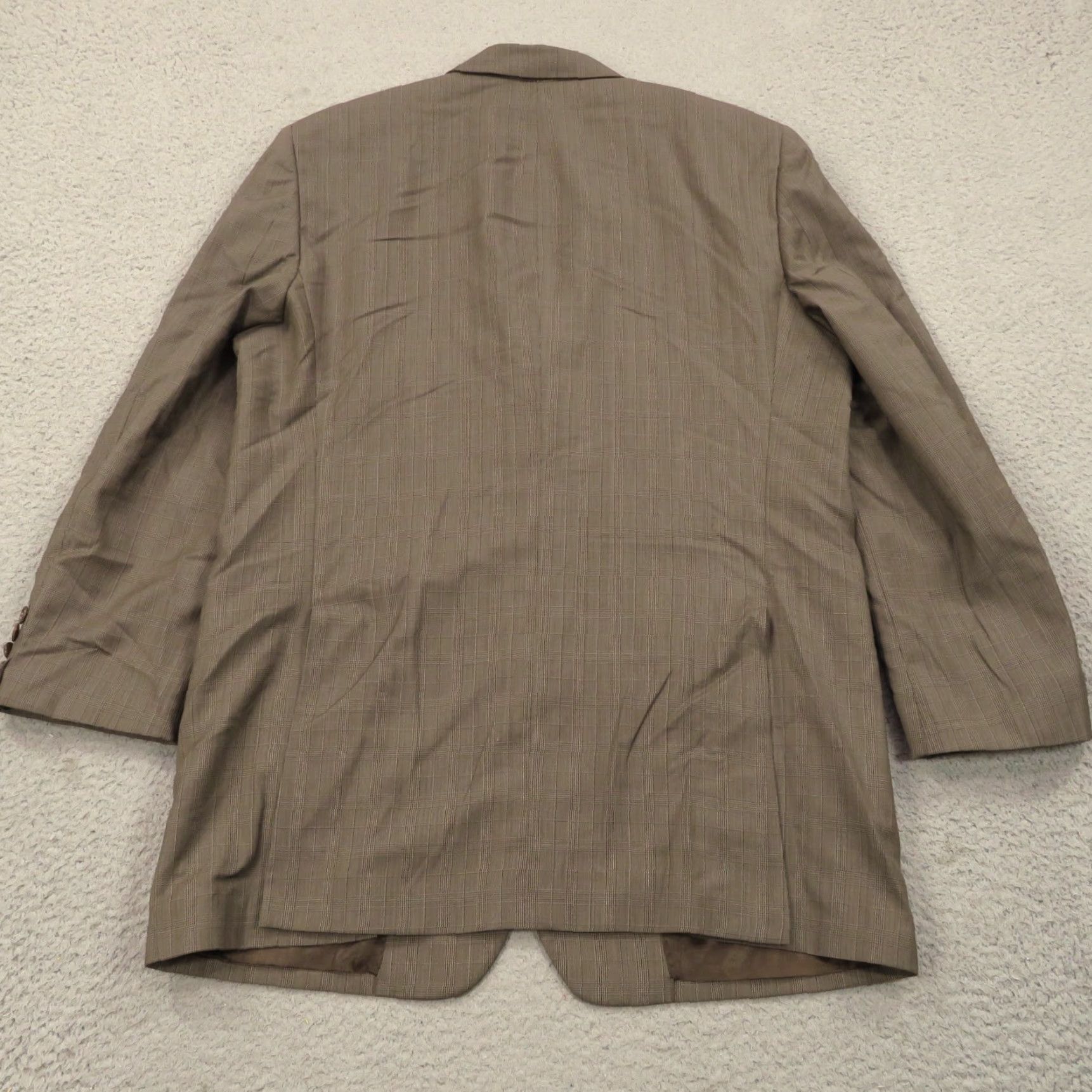 John Varvatos VINTAGE John Varvatos Suit 42R Super 120s Worsted Wool Glencheck Jacket 34x30 Trousers Size US 42 / EU 58 - 6 Thumbnail
