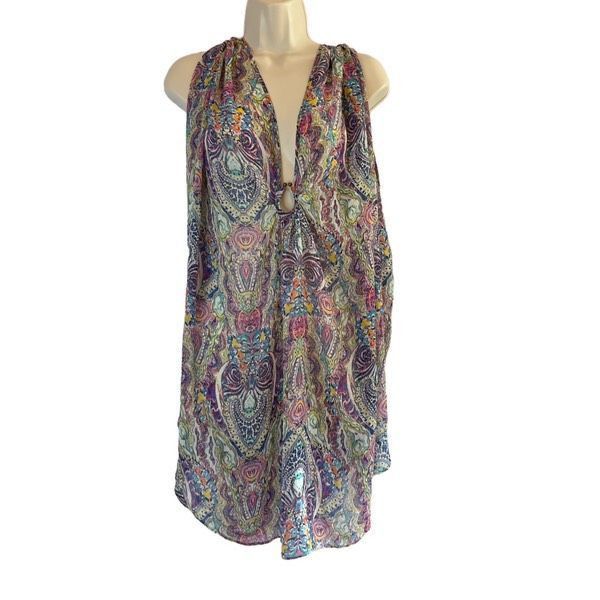 Victoria's Secret Victoria’s Secret silky sheer psychedelic paisley caftan Size ONE SIZE - 2 Thumbnail