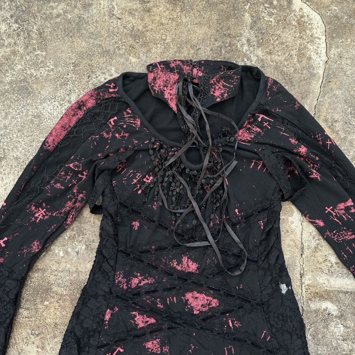 Beauty Beast × Seditionaries Vintage PunkRave Blouse Size M / US 6-8 / IT 42-44 - 3 Thumbnail