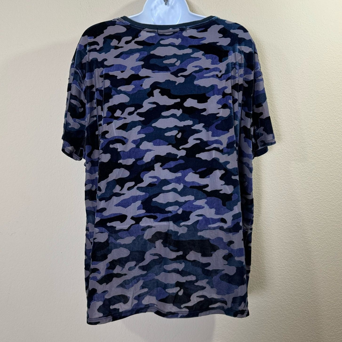 Free People free people | velvet burnout blue camo boho tee sz S Size S / US 4 / IT 40 - 5 Thumbnail