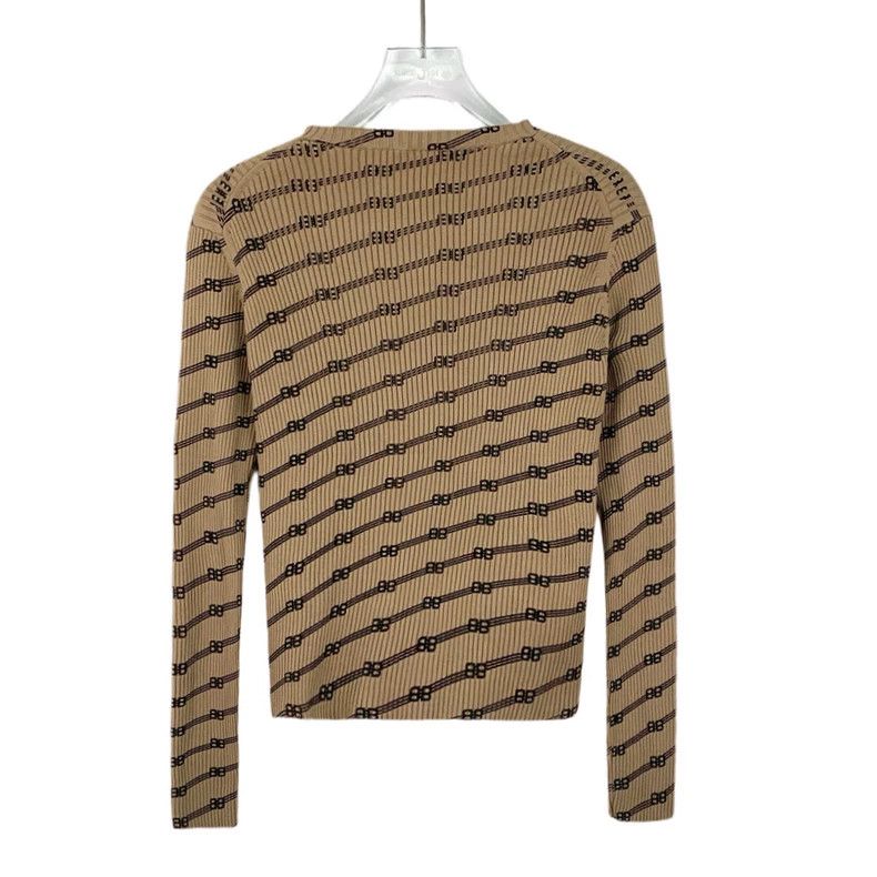 Balenciaga Balenciaga Brown logo bullet-screen printed crewneck long- Size US XS / EU 42 / 0 - 2 Thumbnail