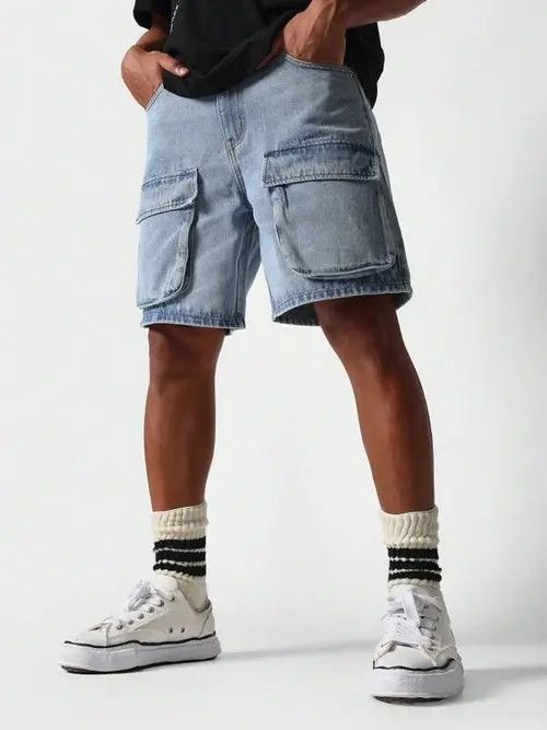 Japanese Brand Mayuzumi x Nao Jeans Denim Shorts Jorts Cargo Size US 32 / EU 48 - 2 Thumbnail