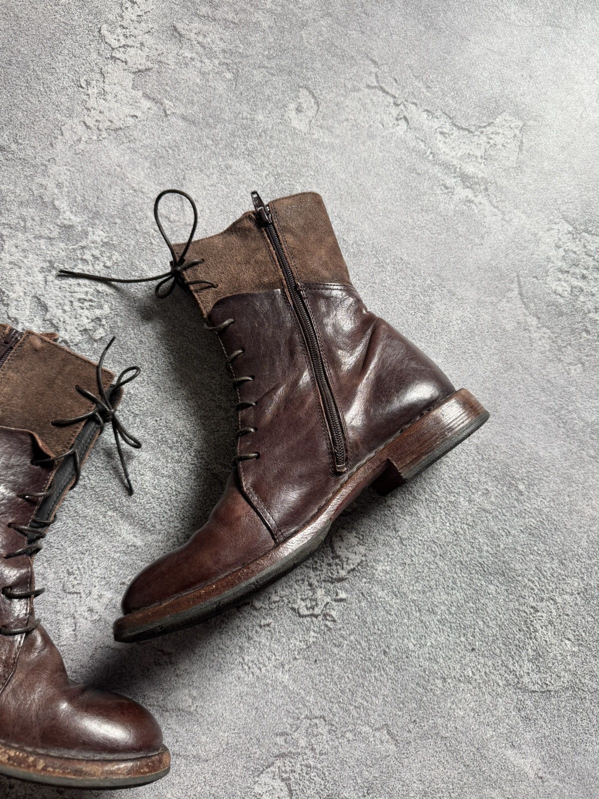 MoMA MOMA 37 brown leather Avantgarde shoes boots casual designer Size US 7 / IT 37 - 13 Thumbnail