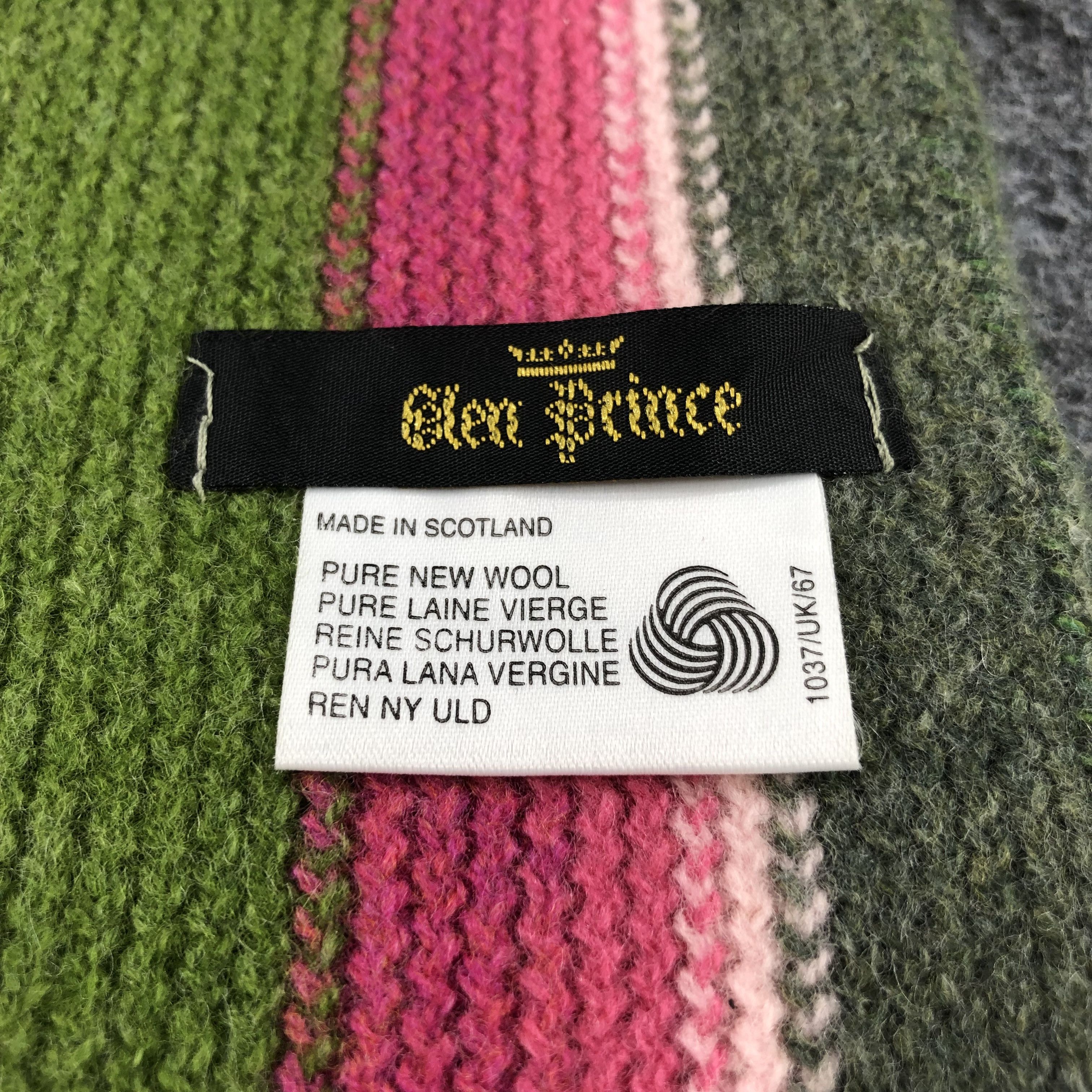 Vintage Glen Prince Scarf Muffler Wool V973 Size ONE SIZE - 4 Thumbnail
