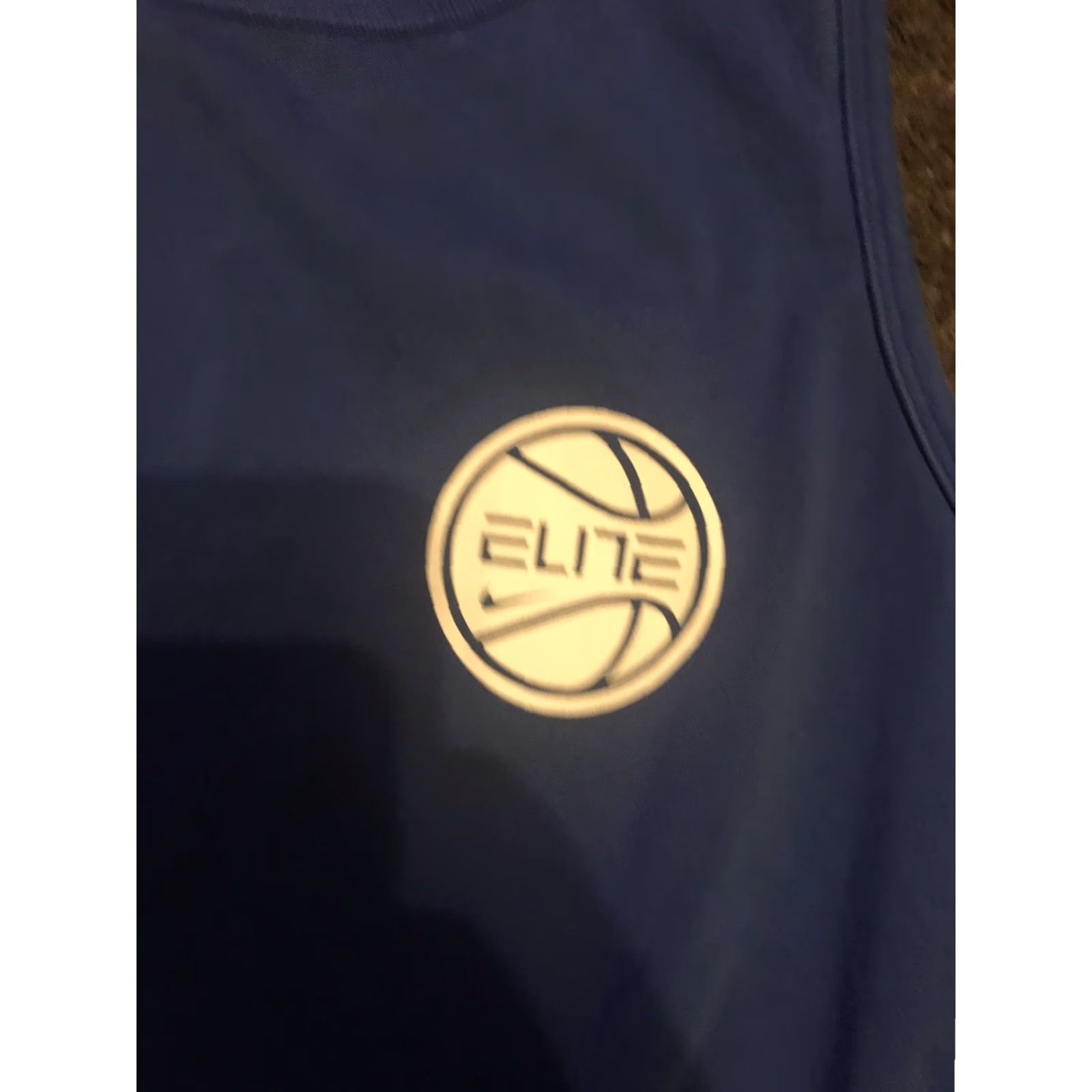 Nike Nike Dri Fit Elite Tank Top Basketball Shirt Blue White Sz Small Mens Tank Top Moisture Wicking 910109 480 Size US S / EU 44-46 / 1 - 2 Thumbnail