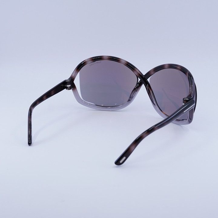 Tom Ford Tom Ford Bettina FT1068 55C Sunglasses Gradient Grey Havana Size ONE SIZE - 9 Thumbnail