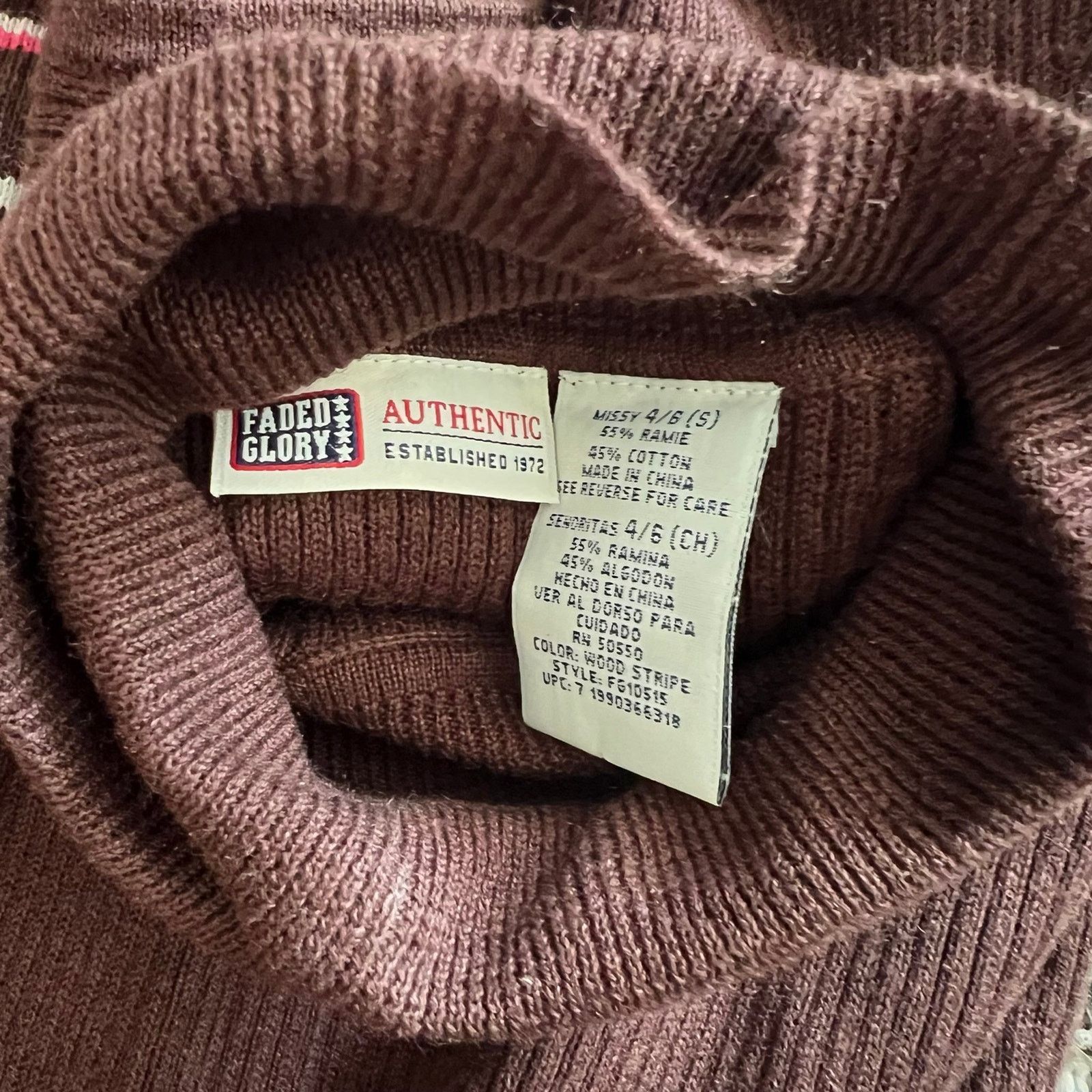 Faded Glory Vintage Sweater Size S / US 4 / IT 40 - 3 Thumbnail
